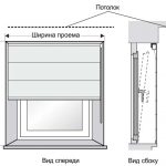 Измерьте оконный проем для римской шторы